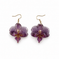 Aretes Alma - Orquídea preservada