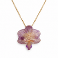Collar Jacaranda · Orquídea preservada