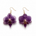 Aretes Bruna - Orquídea preservada