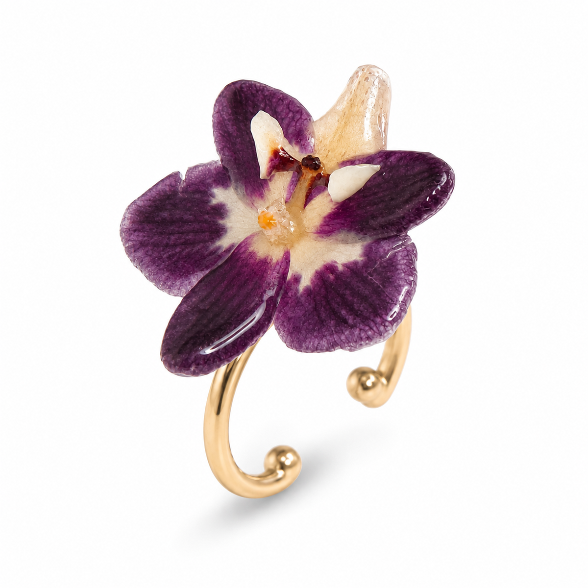 Anillo Leyla - Orquídea preservada