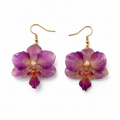 Aretes Amira - Orquídea preservada